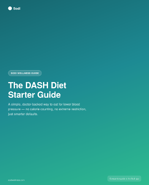 Cover of The Sodi DASH Diet Starter Guide